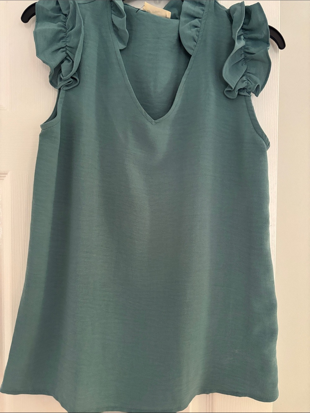 Ruffled sleeve NWOT medium